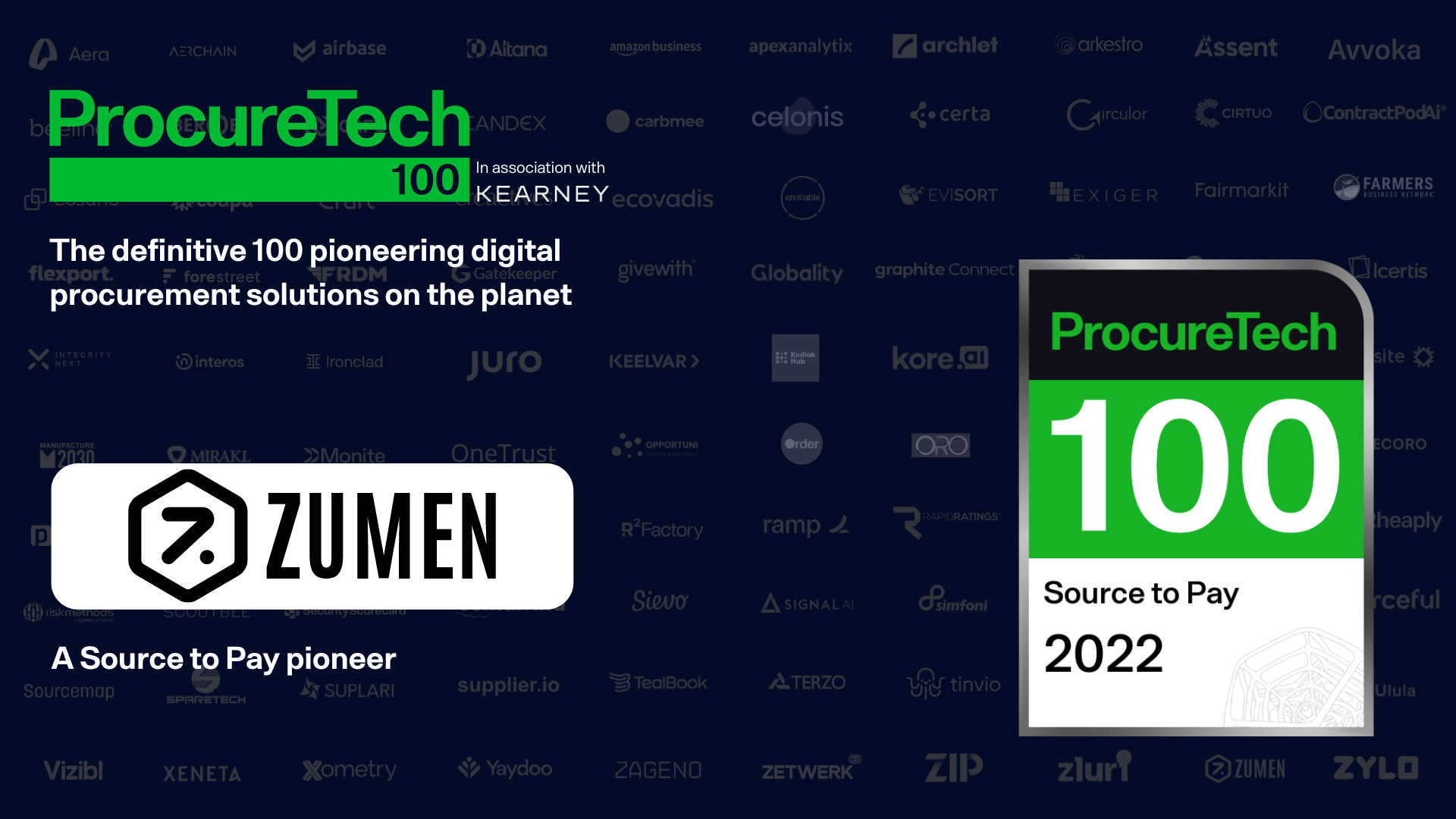 ProcureTech 100 listing